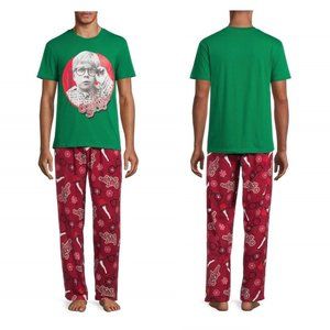 NWT Christmas Story Men's Graphic T-Shirt and Pants Sleepwear Set, 2-Piece